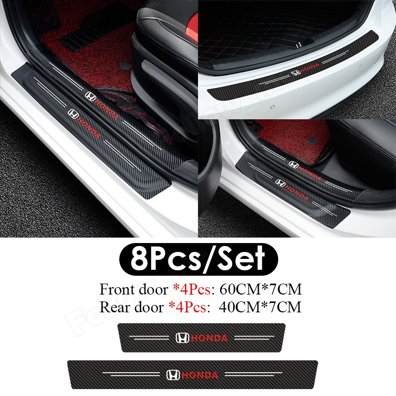 Set 8 Miếng Dán Chống Trầy Cho Cửa Xe Hơi Honda Civic CRV XRV URV City Rs150r Rs150r EX5 Jazz City Jazz City Accord