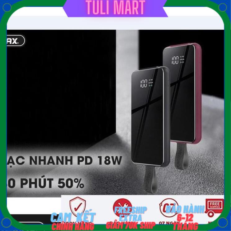 [Mã 267ELSALE hoàn 7% đơn 300K] Sạc dự phòng Remax 10.000mAh RPP-105