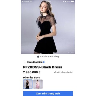 thanh lý váy elpis new 99%
