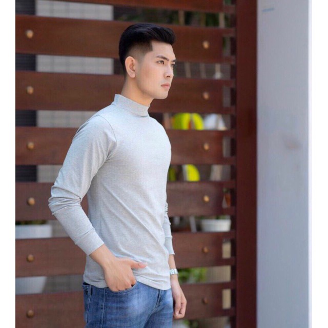 Áo THUN thể thao NAM dài tay, áo giữ nhiệt NAM lót nỉ bông