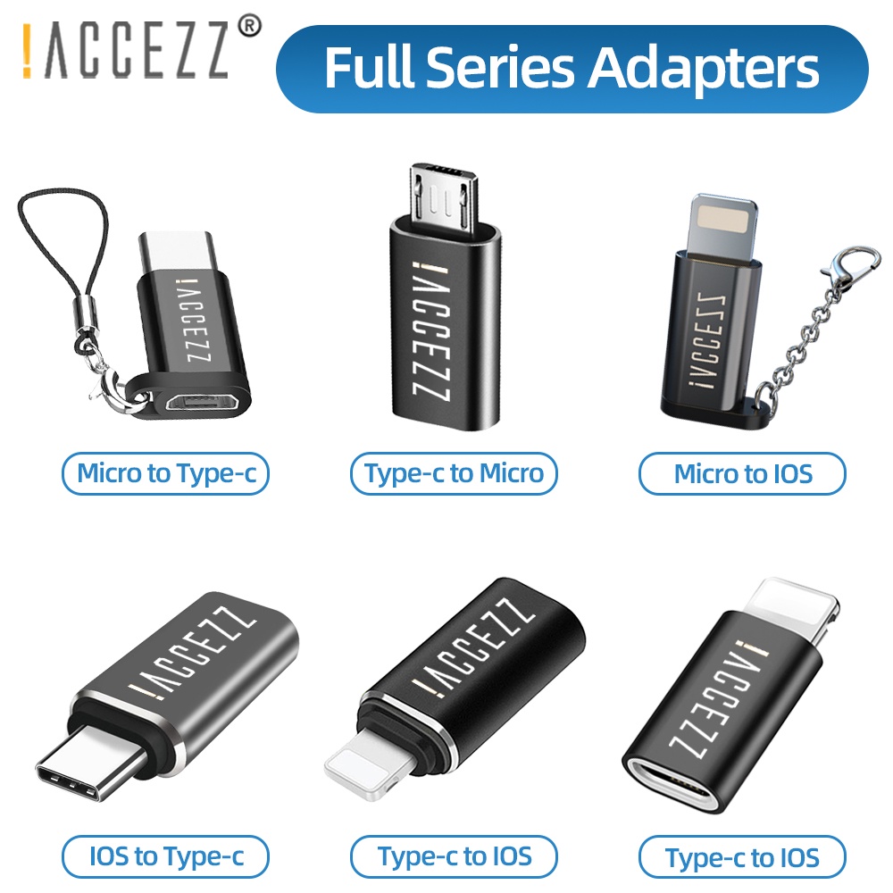 !Đầu Chuyển Đổi Công Tắc Từ Điện Thoại Android Sang Type-C IOS USB C Micro USB