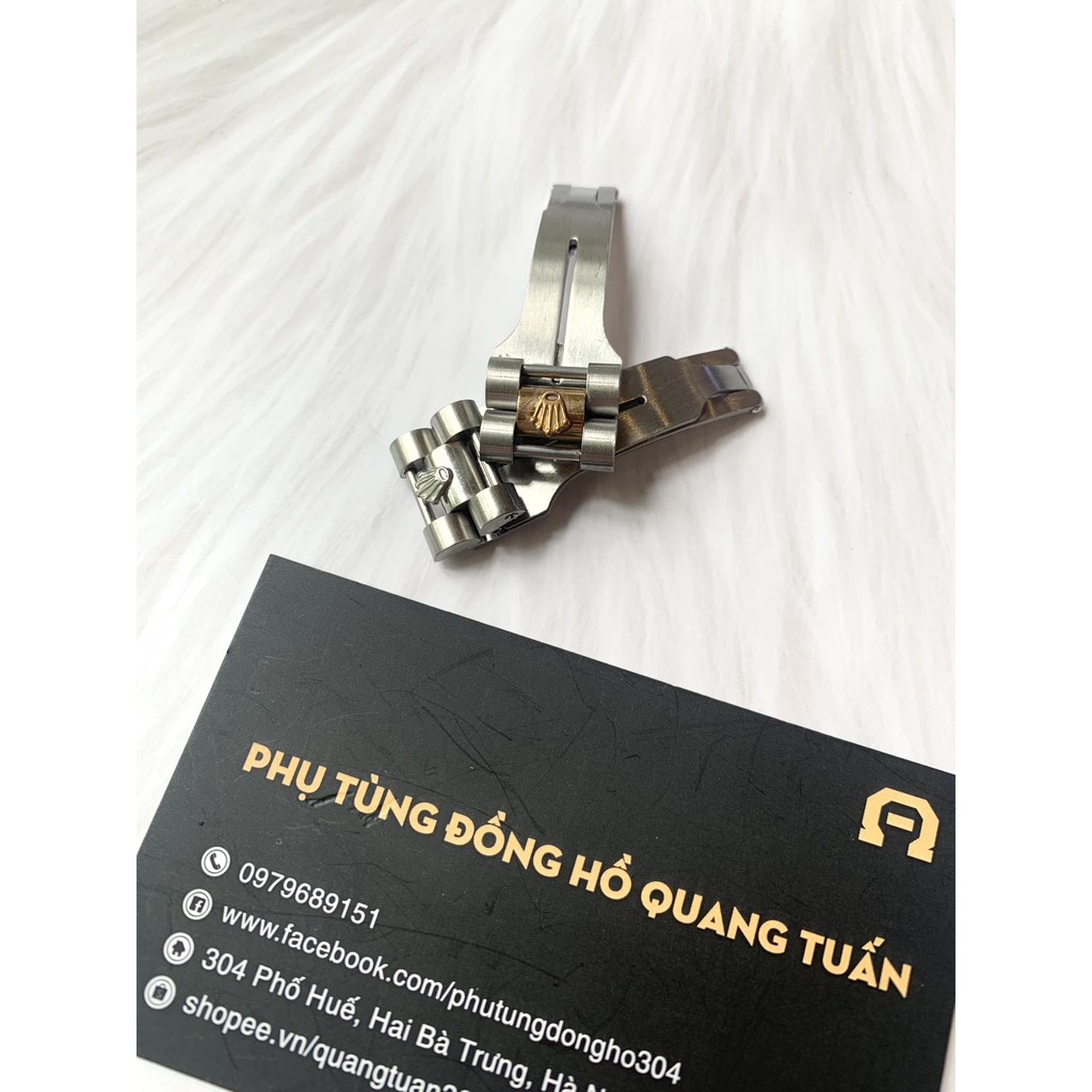 Khóa đồng hồ Rolex  5 mắt thép không gỉ