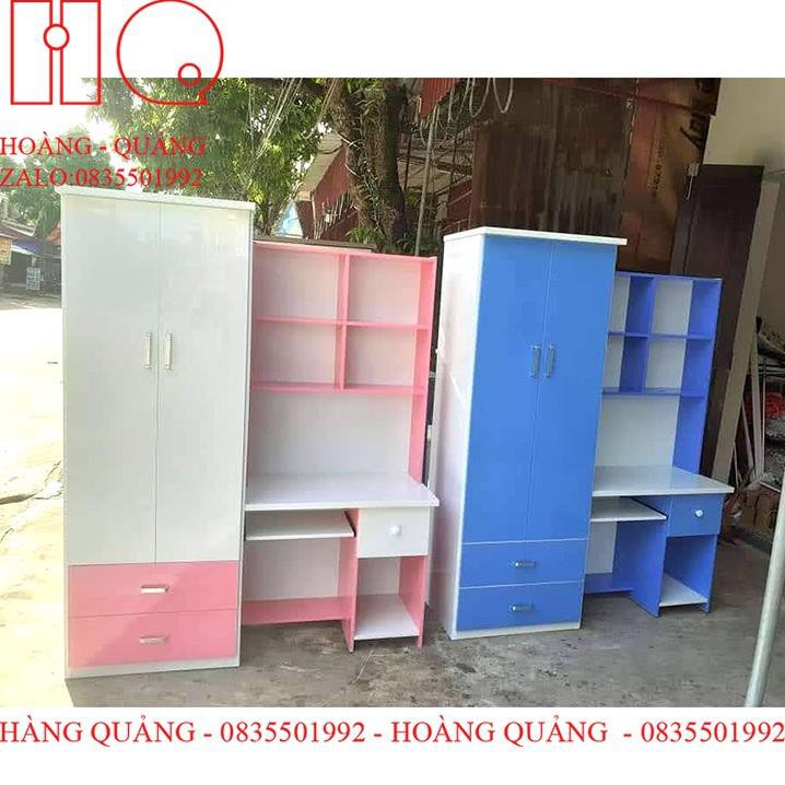 bàn học kết hợp tủ quần áo cho bé bằng nhựa cao cấp