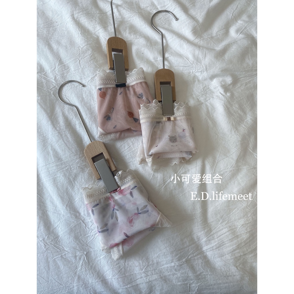 LR5173 Quần lót ren nữ cotton kháng khuẩn hàng nhập combo 3 chiếc