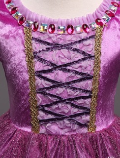 Đầm công chúa tóc mây Rapunzel Bb08