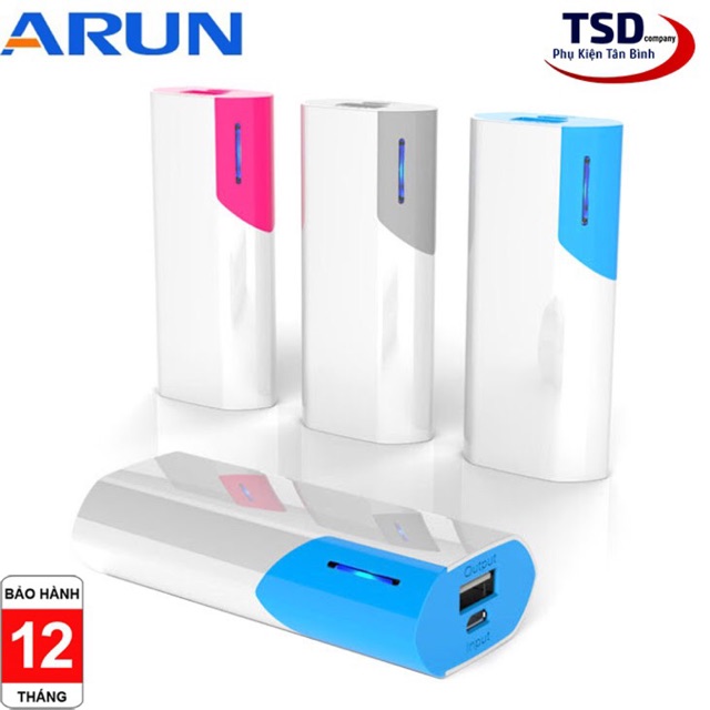 Pin Sạc Dự Phòng ARUN 5600mAh Chính Hãng