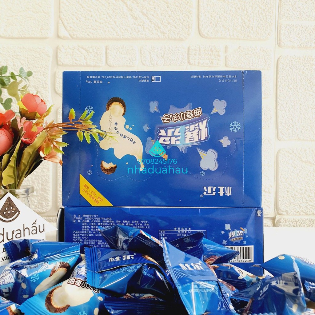 Lẻ một viên kẹo sô cô la chip đắng nhân phomai tan chảy Hongkong viên lớn y hình | BigBuy360 - bigbuy360.vn