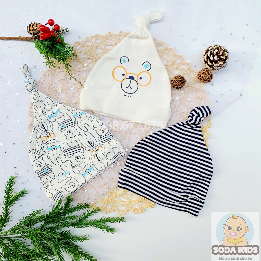 SET 3 MŨ MOMCARE THẮT NÚT
