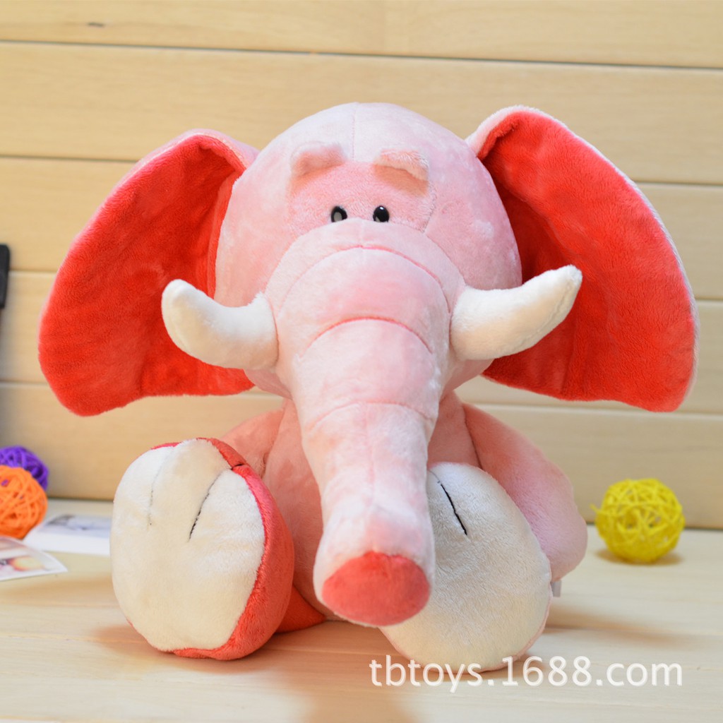 Thú Nhồi Bông Hình Chú Voi Màu Hồng Xinh Xắn