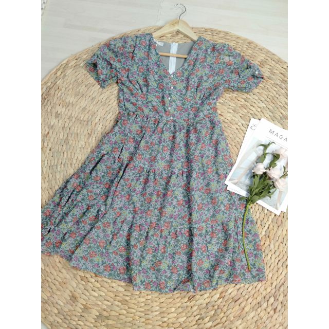 Đầm babydoll hoa nhí
