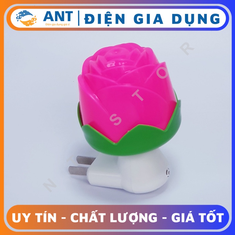 Hình Bông Hồng - Đèn ngủ LED cảm biến tự động thông minh có giắc cắm tường siêu tiết kiệm điện