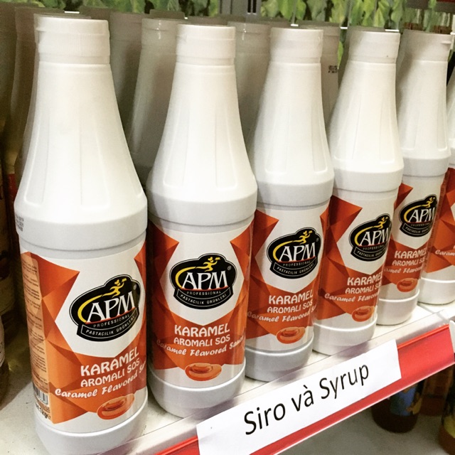 Sốt APM vị Caramel/Caramel Sauce chai nhựa 1kg