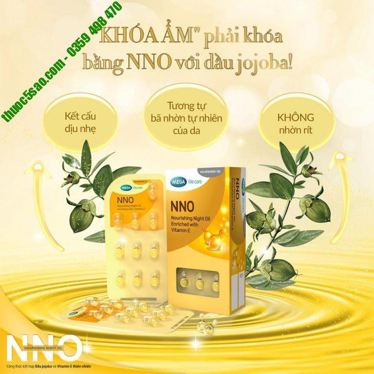 [GIÁ GỐC] NNO Nourishing Night Oil viên dưỡng ẩm da Hộp 30 viên