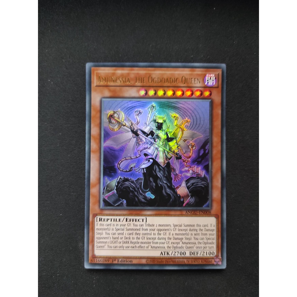 (YGO-TCG)1 lá thẻ bài Amunessia, the Ogdoadic Queen - ANGU-EN008 - Ultra Rare