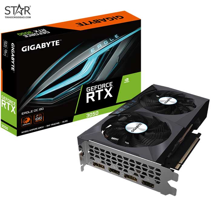 VGA Gigabyte RTX 3050 8G GDDR6 EAGLE OC (GVN3050EAGLE OC8GD)