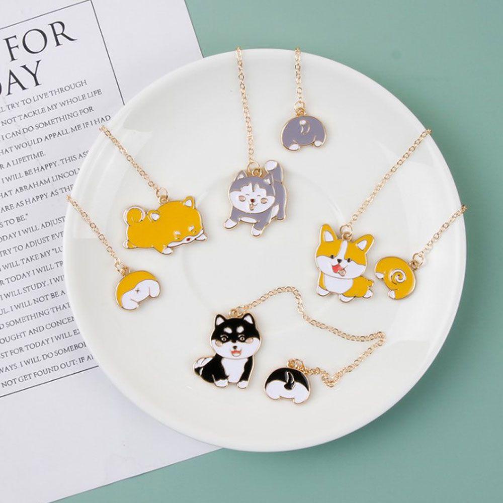 Set 4 Kẹp Đánh Dấu Trang Sách Di Động Họa Tiết Dễ Thương