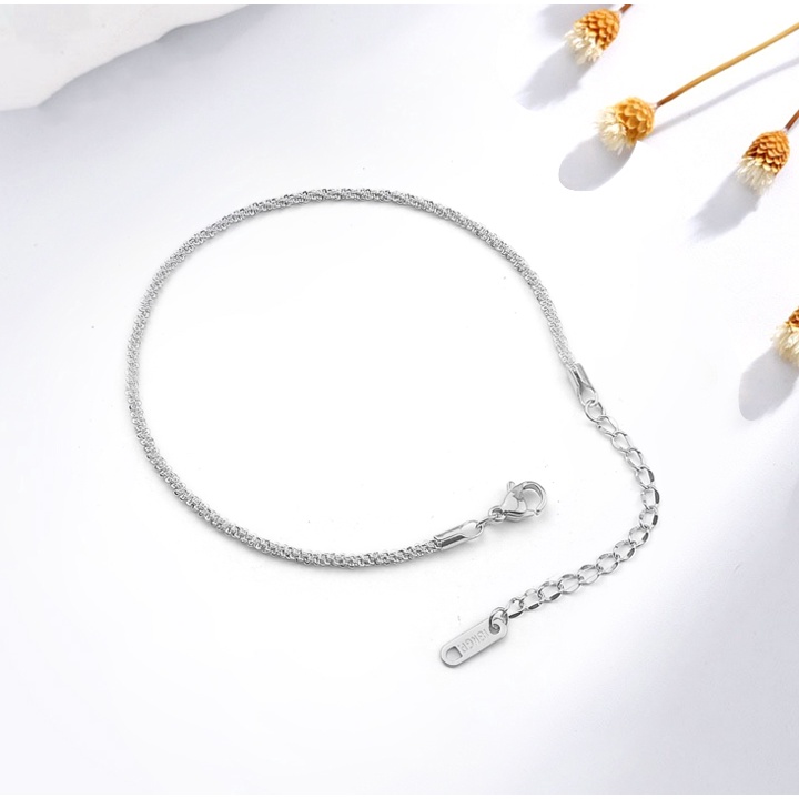 Lắc chân thời trang titan dây xoắn