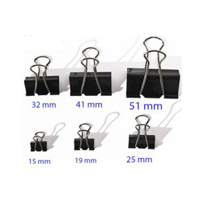 Kẹp bướm BINDER CLIPS nhiều size 15MM