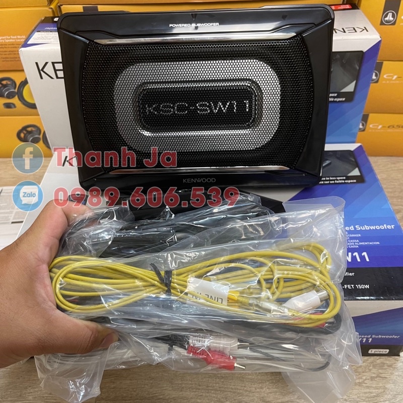 Sub gầm ôtô 12V KENWOOD KSC SW11 Chính Hãng Bảo Hành Điện Tử