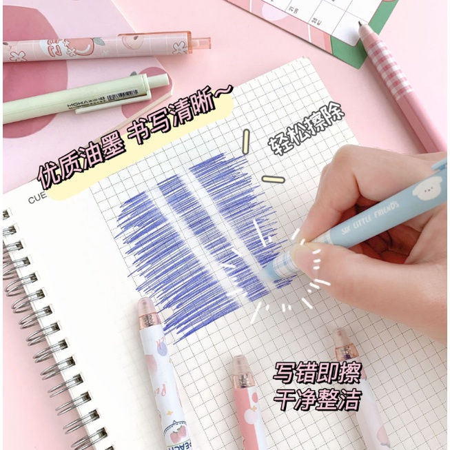 Bút Mực Gel Ngòi 0.5mm Họa Tiết Hoạt Hình Dễ Thương