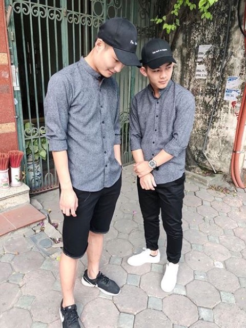 Sơ mi nam cổ tàu phong cách Hàn Quốc | BigBuy360 - bigbuy360.vn