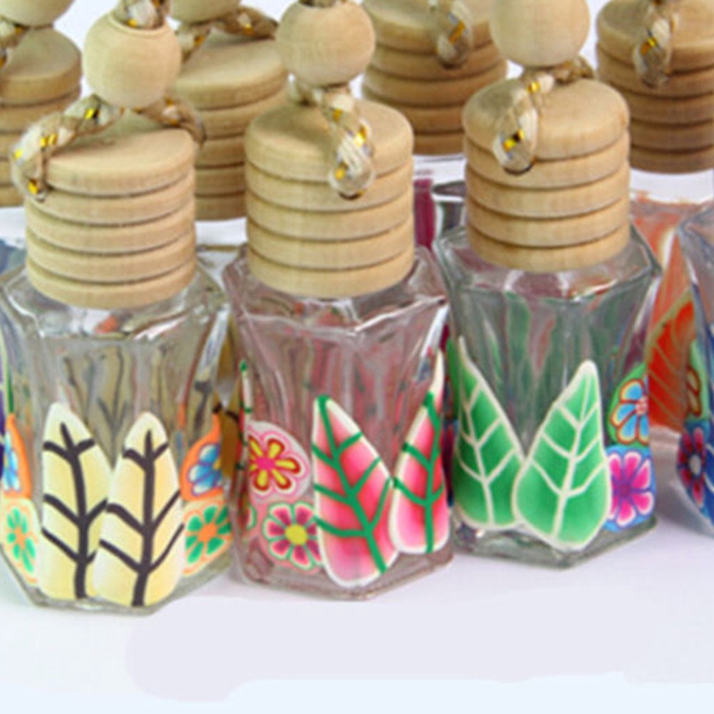 Bình Đựng Nước Hoa Treo Xe Hơi In Họa Tiết Gothic