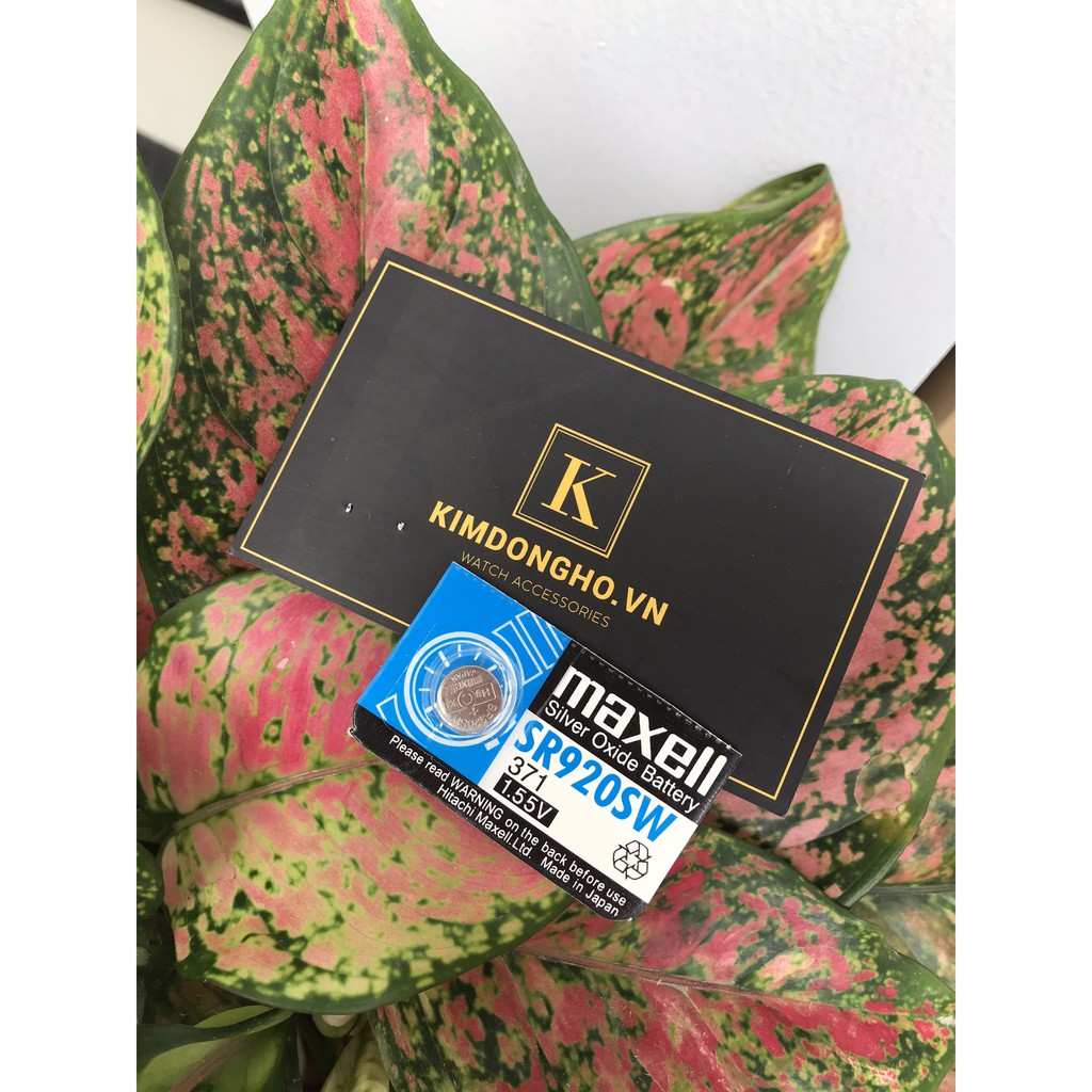 Viên pin đồng hồ Maxell 920 chuyên thay pin đồng hồ đeo tay, điều khiển các loại - SR920SW - 371 vỉ 1 viên