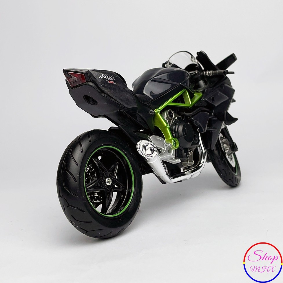 Xe mô hình mô tô Kawasaki Ninja H2r TẶNG KÈM BIỂN SỐ tỉ lệ 1:12 hãng Maisto