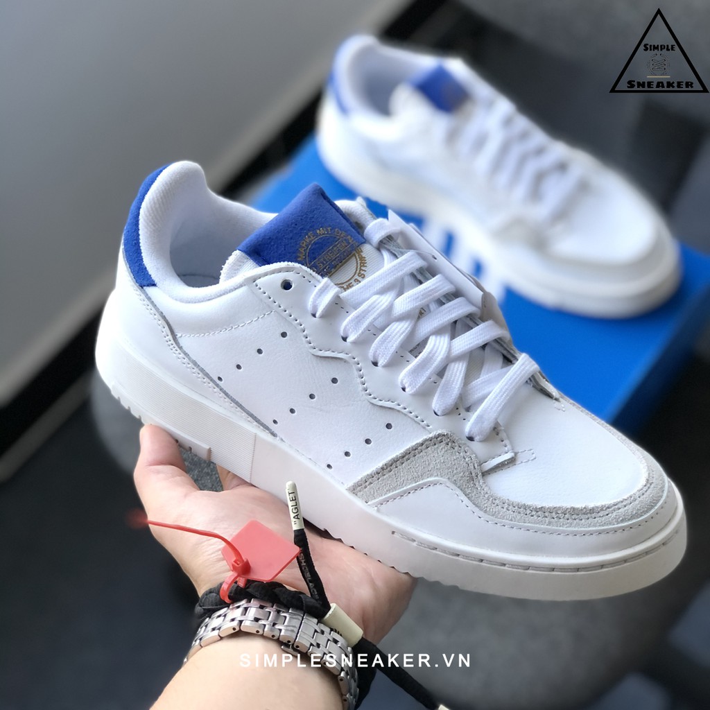 Giày Adidas Supercourt 💙FREESHIP💙 Adidas Supercourt White Midnight Green Chính Hãng - Giày Supercourt Nữ Chuẩn Auth