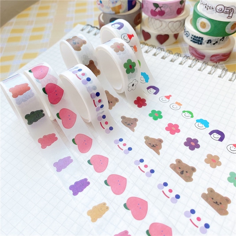 Băng dính mini hình dáng dễ thương loại đẹp dài 3m