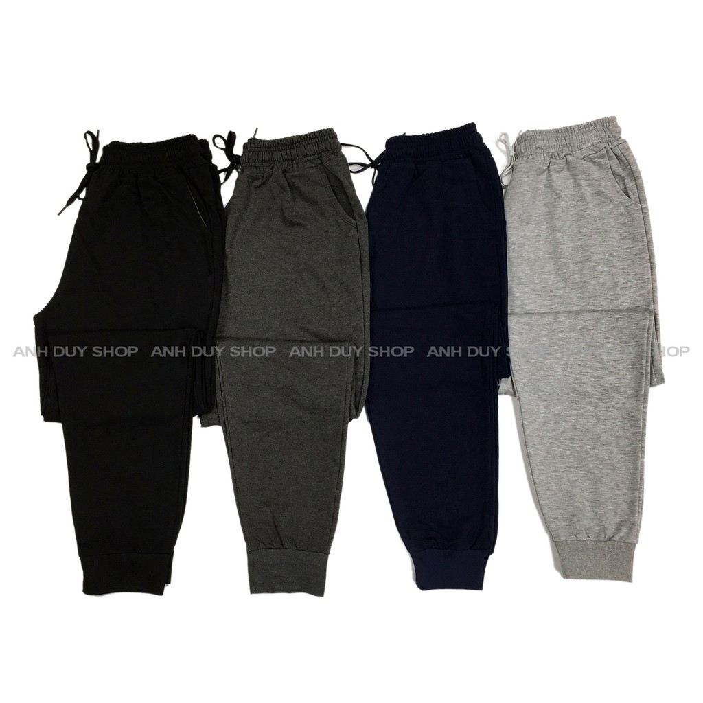 Quần Jogger Nam Nữ Trơn Basic Thun Da Cá Phong Cách Thể Thao Năng Động Cá Tính Unisex ANH DUY SHOP JGV12 | BigBuy360 - bigbuy360.vn