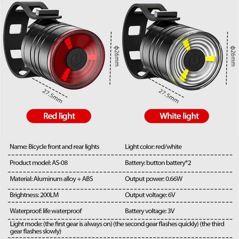 Đèn LED 3 Chế Độ Gắn Xe Đạp Chống Thấm Nước Tiện Dụng