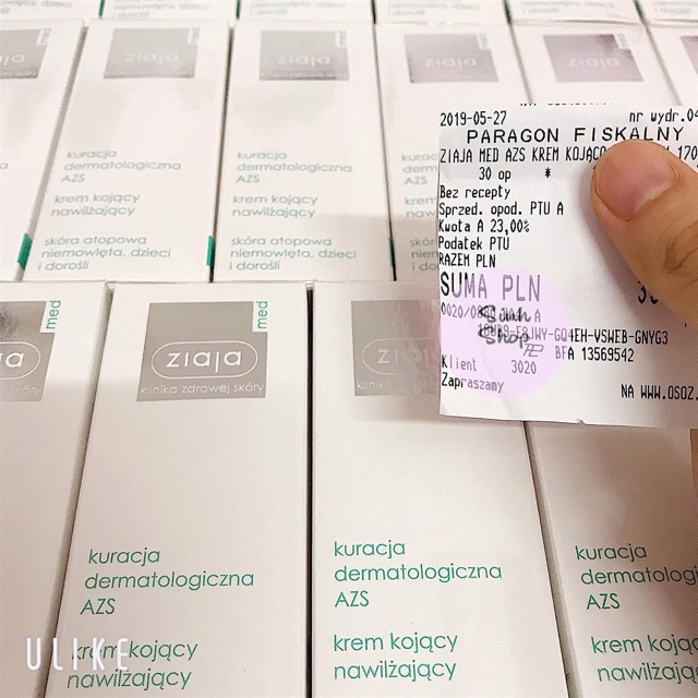 Kem chăm sóc da liễu ziaja med atopy azs (kèm bill mua hàng)