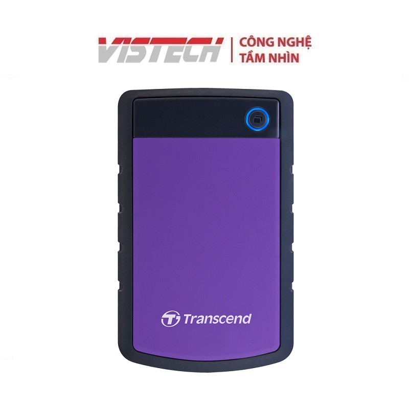 Ổ cứng di động Transcend Rugged StoreJet 25H3P USB 3.0 (màu tím)