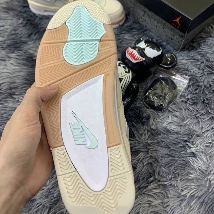 Giày JD4 thể thao nam nữ, Jordan 4 kem sữa thể thao sneaker Hot trend full box bill