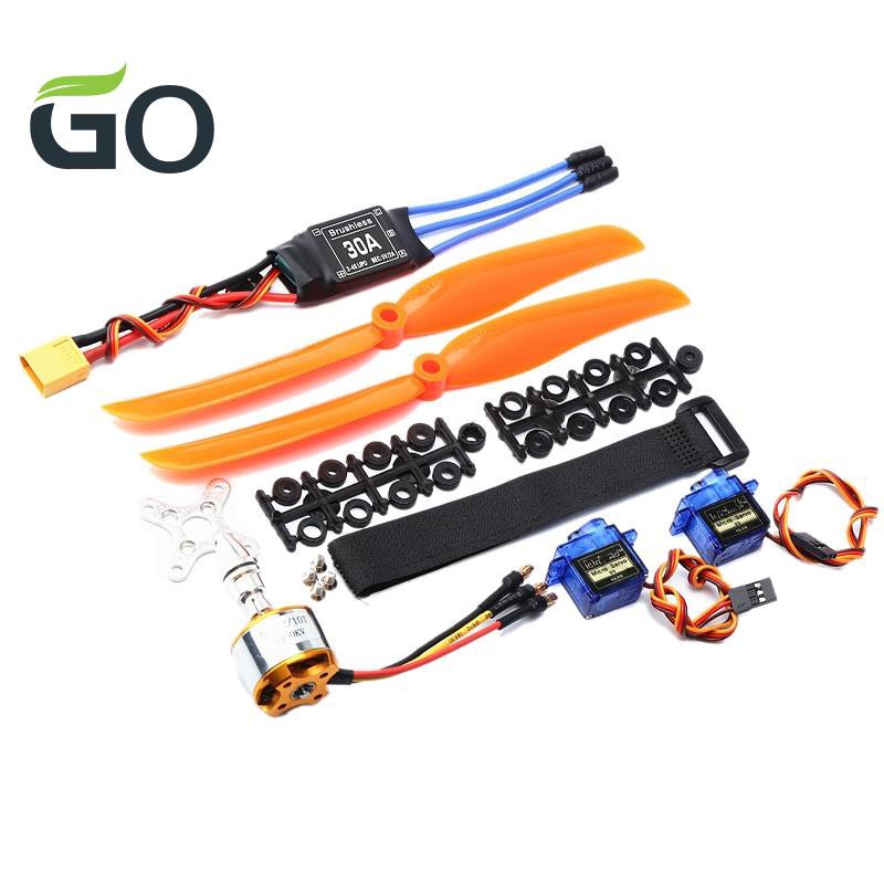 A2212 1400KV Brushless Motor 30A ESC XT60 Plug SG90 9G for RC Fixed