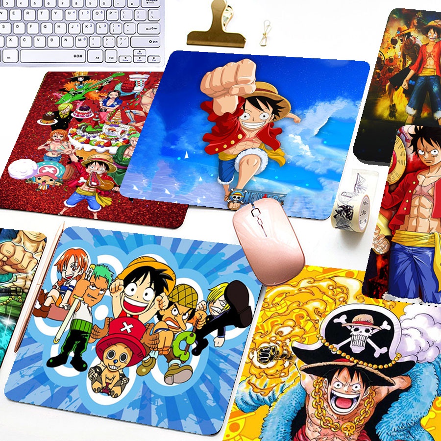 ONE PIECE Miếng Lót Chuột Chơi Game Chống Trượt In Hình Nhân Vật Hoạt Hình One Piece6/4