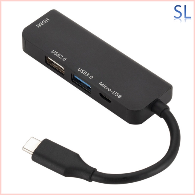 Đầu chia 1 cổng ra 4 cổng từ type-C sang micro USB 3.0 2.0 HDMI cho macbook pro