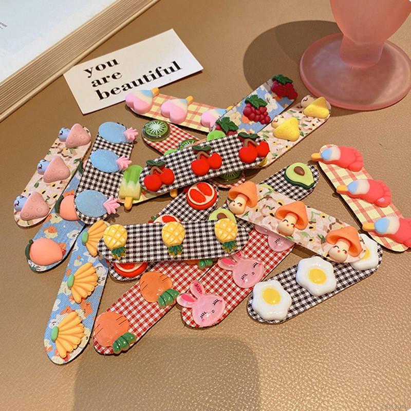 Kẹp Tóc Hình Trái Cây Hoạt Hình Dễ Thương Cho Bé Gái