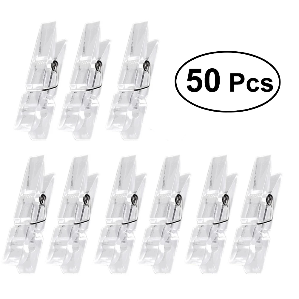 Set 50 kẹp nhựa mini tiện dụng đa năng 2.5cm
