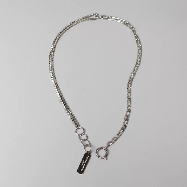 Vòng cổ titan xích 2 kiểu phối mặt không gỉ