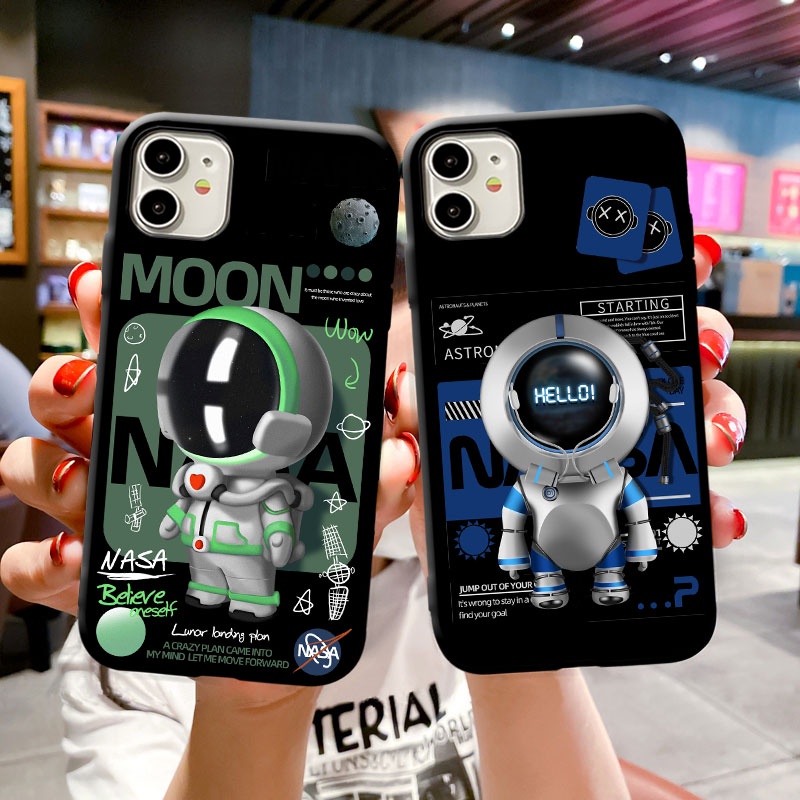 Ốp Điện Thoại Mềm Hình Phi Hành Gia Vũ Trụ 2 Cho Xiaomi Redmi 10C 10 9 9A 9C 9T 8 8A 7 7A 6 6A 4A 4X 5 Plus S2