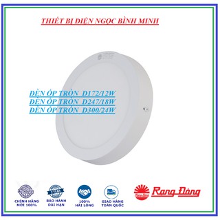 Đèn LED Ốp trần tròn 12W , 18W, 24W Rạng Đông