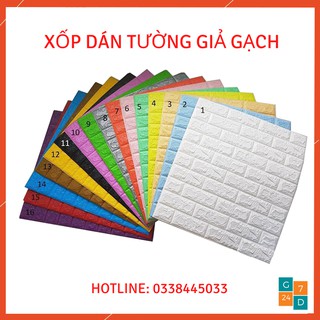 Xốp Dán Tường 3D Giả Gạch Kích Thước 70x77cm