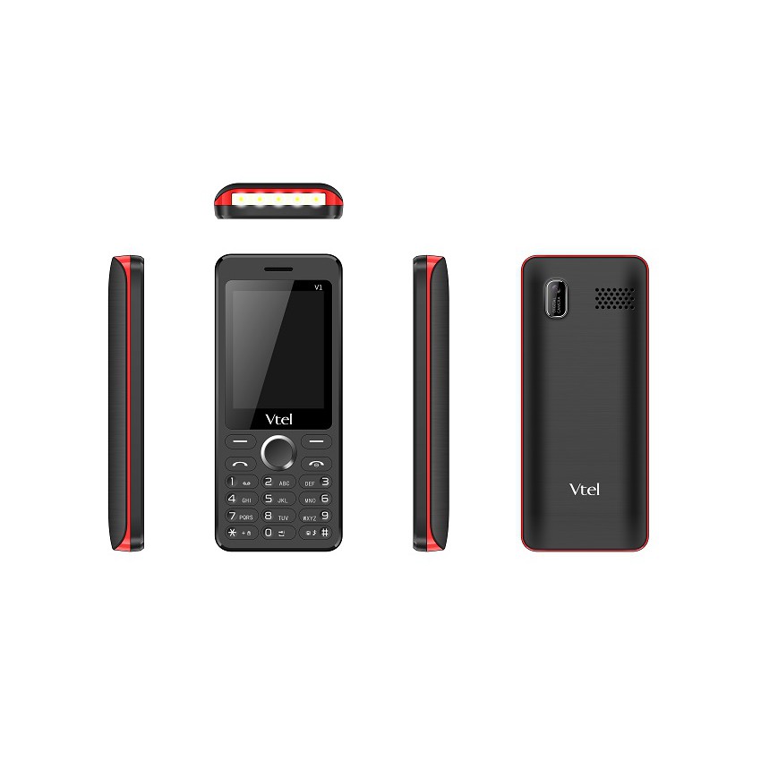 Điện Thoại GSM Vtel V1 (2 Sim) - Số To, Chữ To, Pin Khủng, Màn Hình Lớn, FM loa ngoài, Thiết Kế Đẹp – Bảo Hành 12 tháng