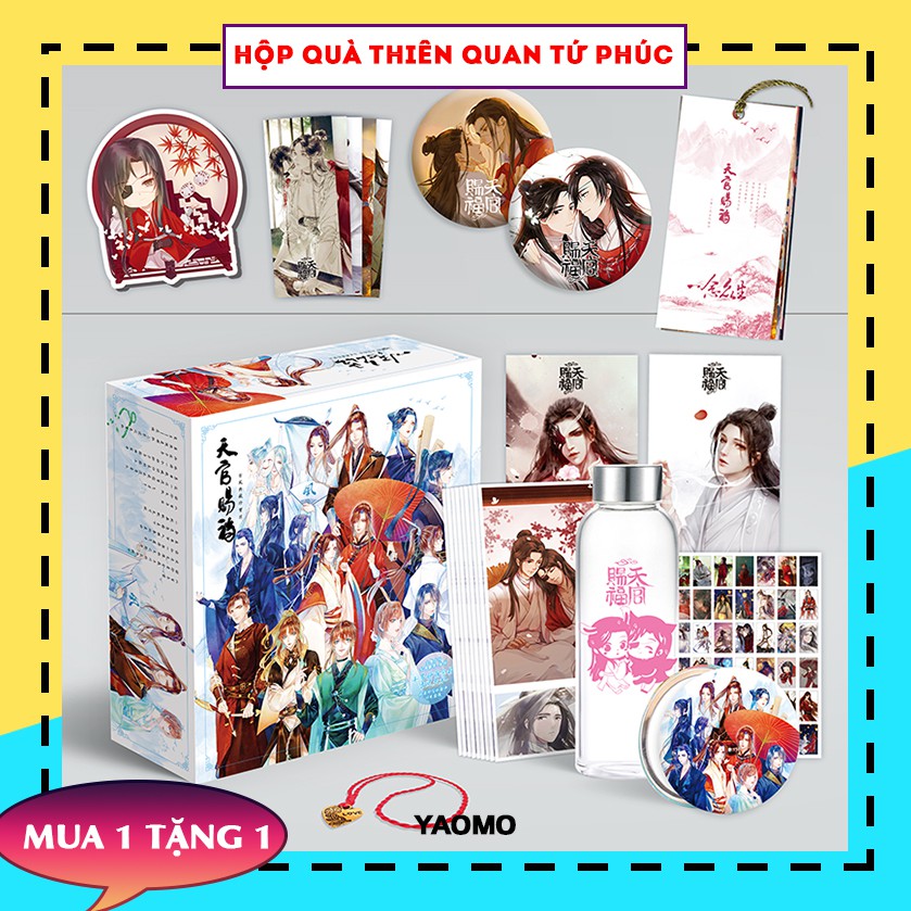 Hộp Quà Thiên Quan Tứ Phúc HQTQTP-A1 (bình nước, standee, postcard ...) giftbox manga anime đam mỹ | BigBuy360 - bigbuy360.vn
