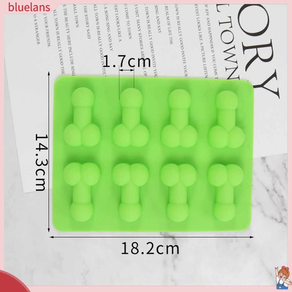 Khuôn Silicone Làm Đá Viên / Sô Cô La 2 Ngăn Tiện Dụng