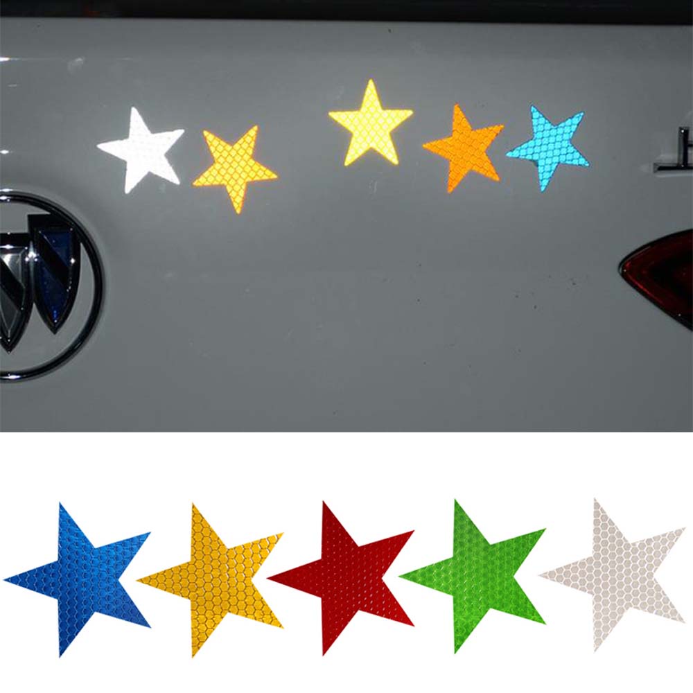 Set 6 Miếng Dán Phản Quang Đa Năng Trang Trí Xe Hơi