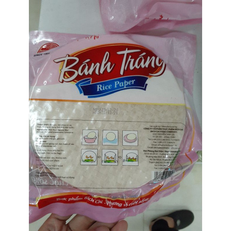 Bánh tráng cuốn gỏi ăn liền Safoco và bánh tráng Bích Chi 200g