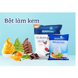 Combo 2kg Bột làm kem tươi BENUSCream (1kg vani + 1kgsocola)
